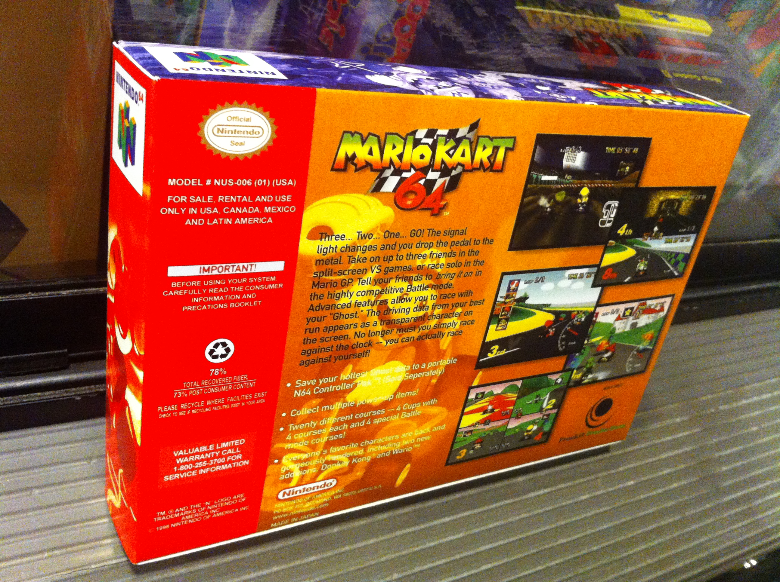 Mario Kart 64 | Box My Games! Reproduction game boxes