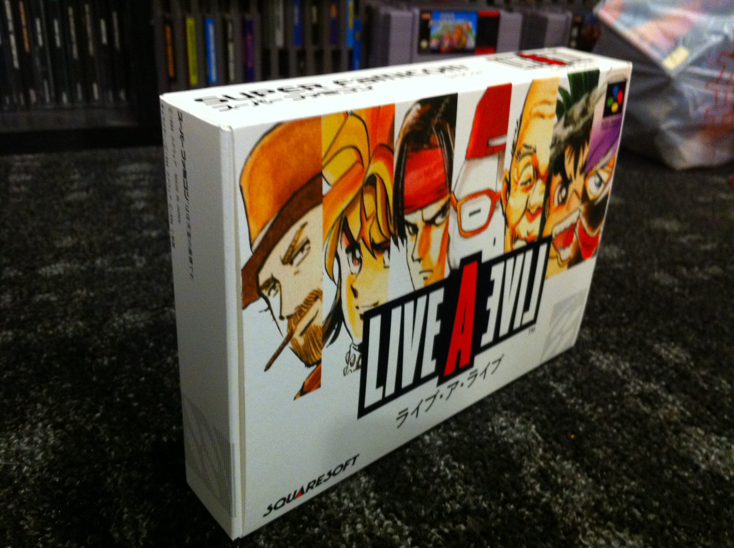 Live a Live SNES SQUARE Super Famicom Box From Japan