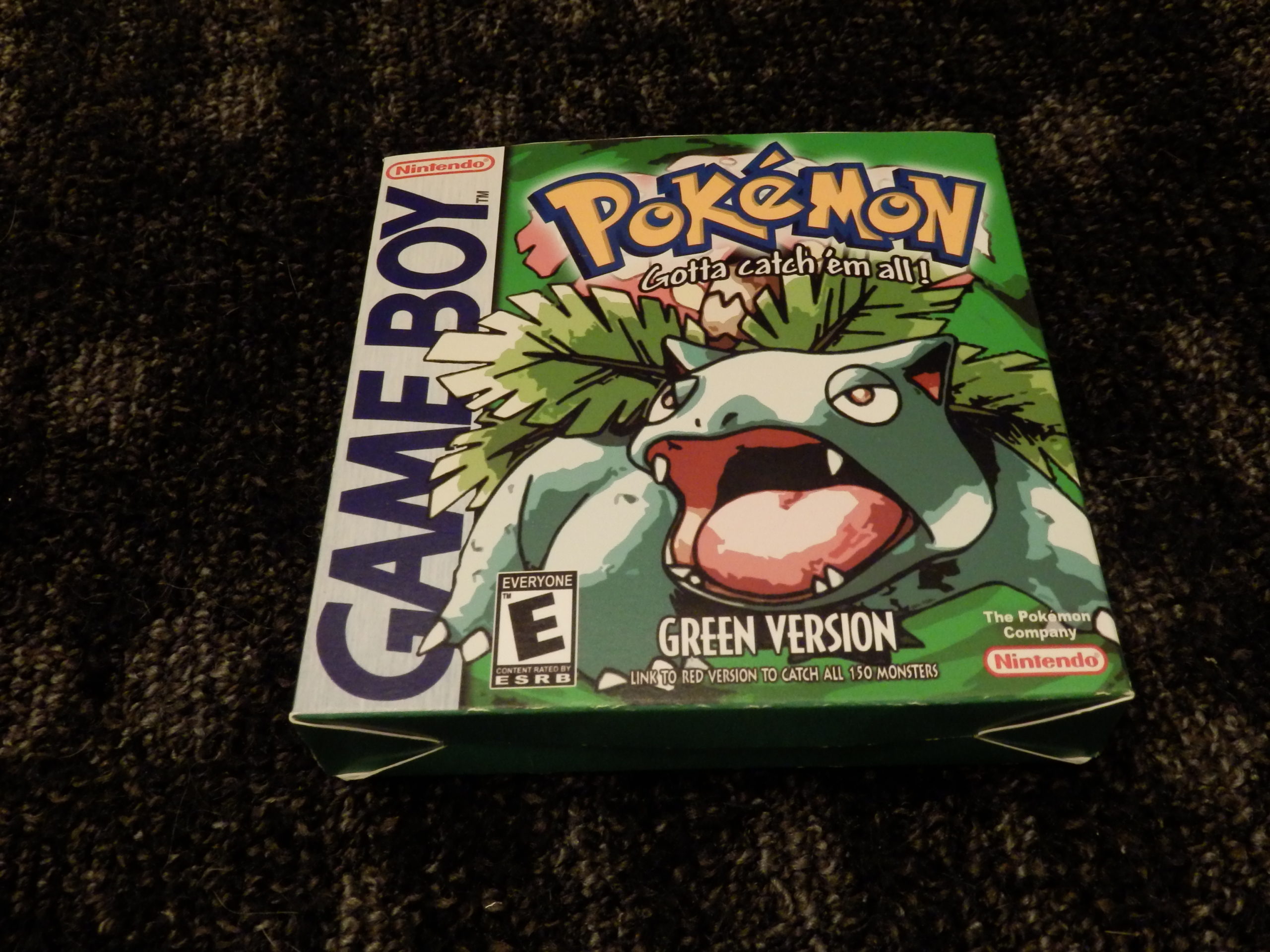Pokemon Green BoxBox My Games! Reproduction game boxes